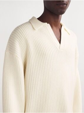 Represent Ribbed Knit Polo